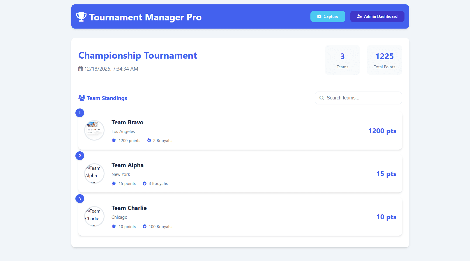 🏆 Tournament Manager Pro